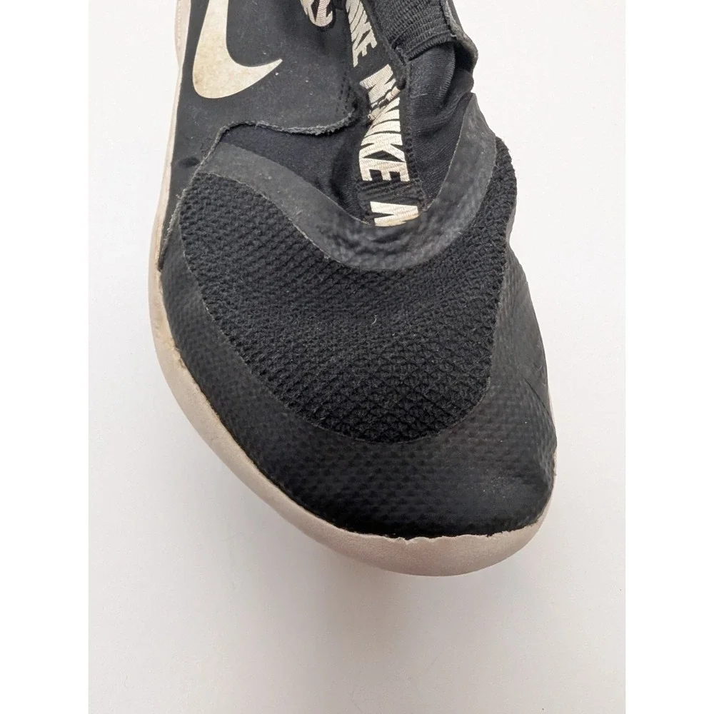 Nike Kids Flex Runner Black/White Slip-on Running‎ Shoes Size 3.5 Y